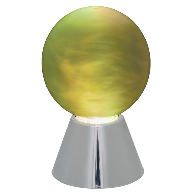 Lampe ronde effet fum&eacute;e &Oslash;11xH17cm