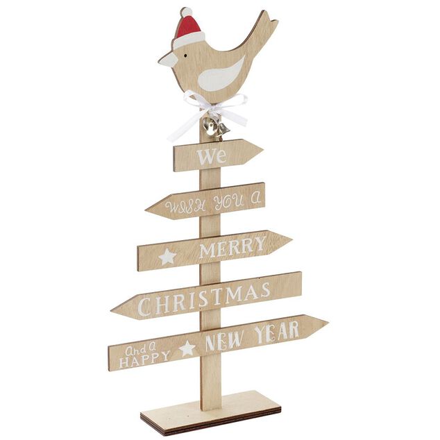 Sapin de No&euml;l en bois &agrave; poser