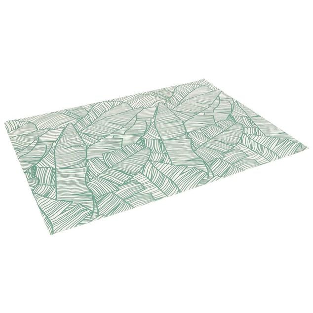 Tapis de jardin rectangulaire Hot Tropics vert et blanc 170x230cm