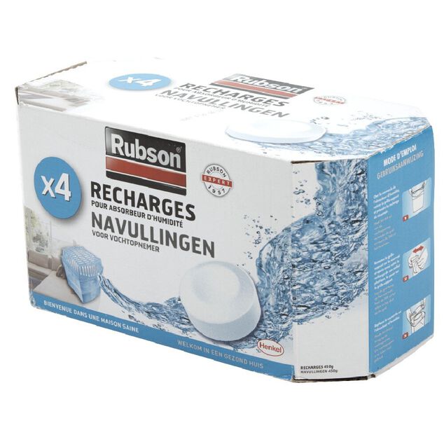 Recharges pour absorbeur d'humidit&eacute; RUBSON