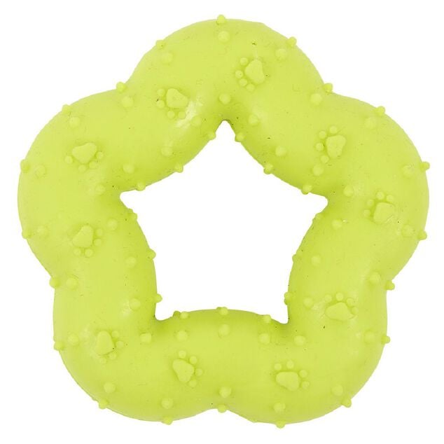 Jouet pour chien forme &Eacute;toile en caoutchouc &Oslash;7 cm