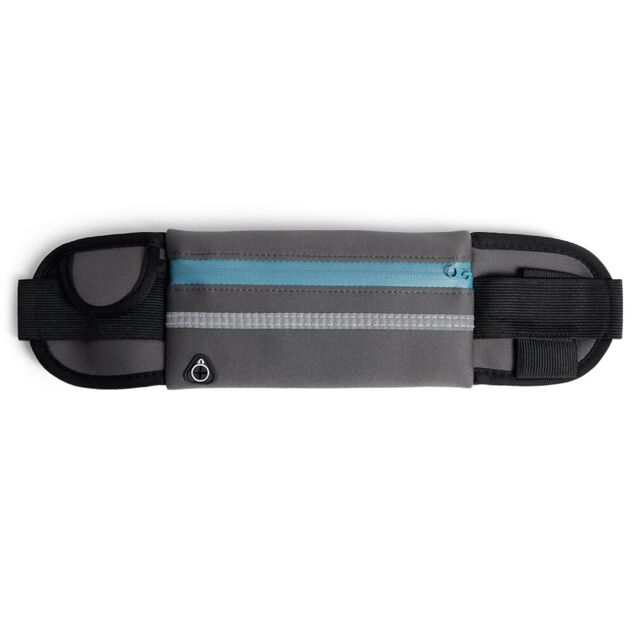 Ceinture de sport 37x10cm polyester gris