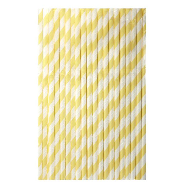 Paille papier x50 motif spirale blanc et coloré (5 modèles)