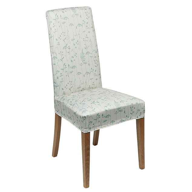 Housse de chaise extensible motif fleurs ou g&eacute;om&eacute;triques
