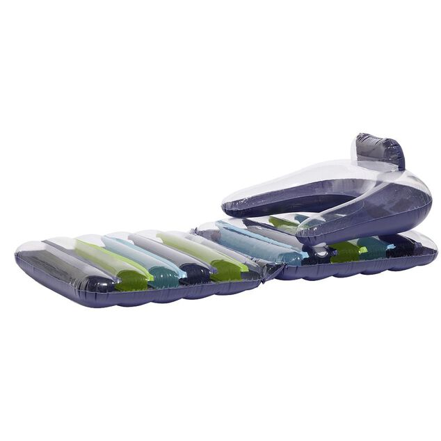 Matelas gonflable 3en1 Funky violet et vert L170x80cm