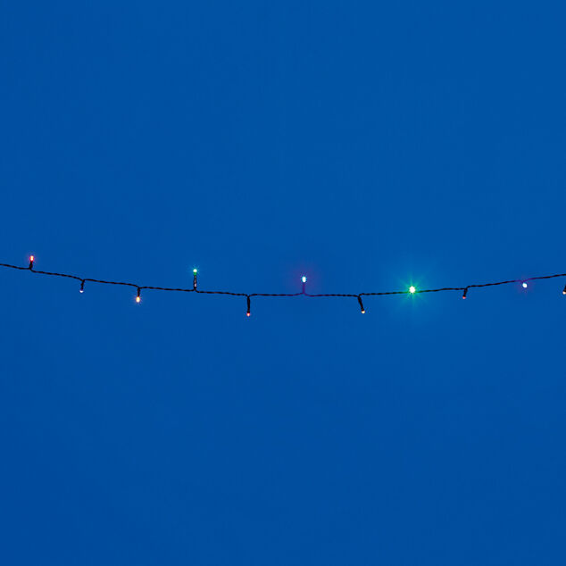 Guirlande &eacute;lectrique 50 LED solaire multicolore 4,9 m