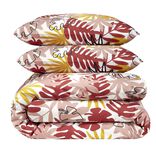 Parure de lit 220x240cm 2 personnes motifs imprim&eacute;s 3 pi&egrave;ces (3 mod&egrave;les)