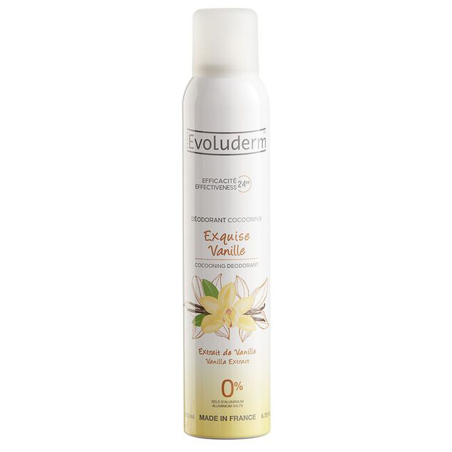 Déodorant Evoluderm exquise vanille 200 ml