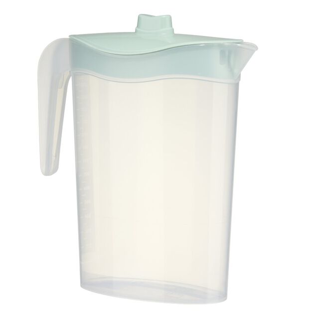 Pichet plastique 1,5L Bristol 15x10xH23cm (3 mod&egrave;les)