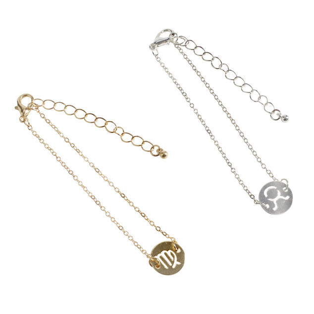 Bougie bijou signe astrologique bracelet argenté - 12 modèles