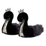 Chaussons forme Cygne noir dor&eacute; T36 &agrave; 41