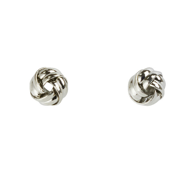 Boucles d'oreilles noeud boule métal Ø0,9cm (3 modèles)