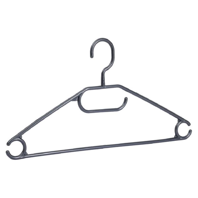 Cintre en plastique noir x8