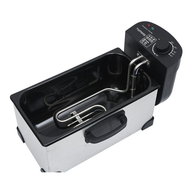 Friteuse &eacute;lectrique Homday en inox 3L 2000W