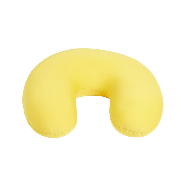Coussin de voyage microbille jaune