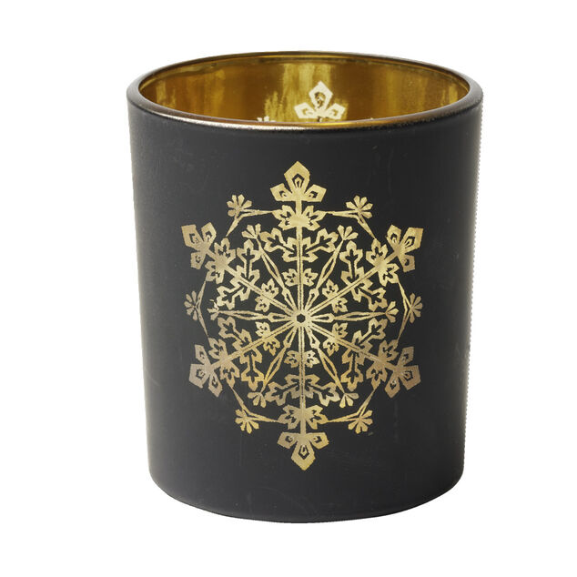 Photophore en verre Ø7xH8cm (3 modèles)