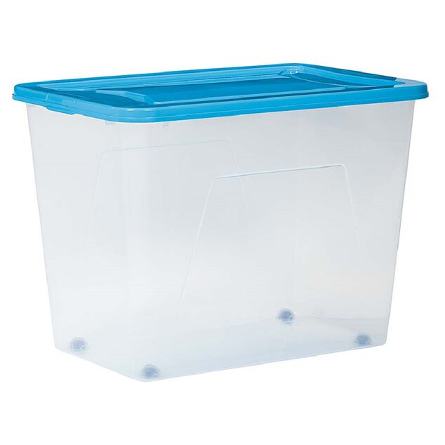 Box de rangement à roulettes plastique 80L (plusieurs modèles)