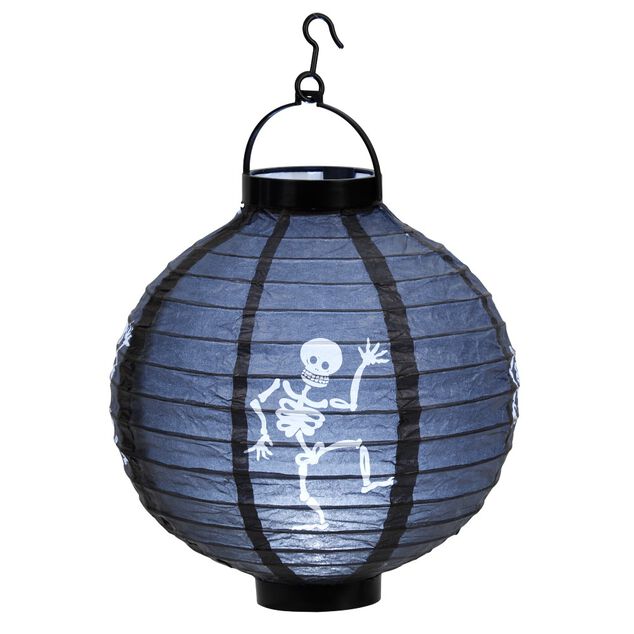 Lanterne en papier ronde lumineuse &agrave; suspendre Halloween (2 mod&egrave;les)