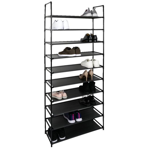 Meuble range-chaussures 10 niveaux 75x30x176cm