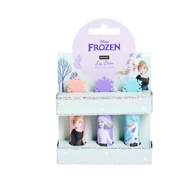 Lot de 3 baumes &agrave; l&egrave;vres Disney La Reine des Neiges