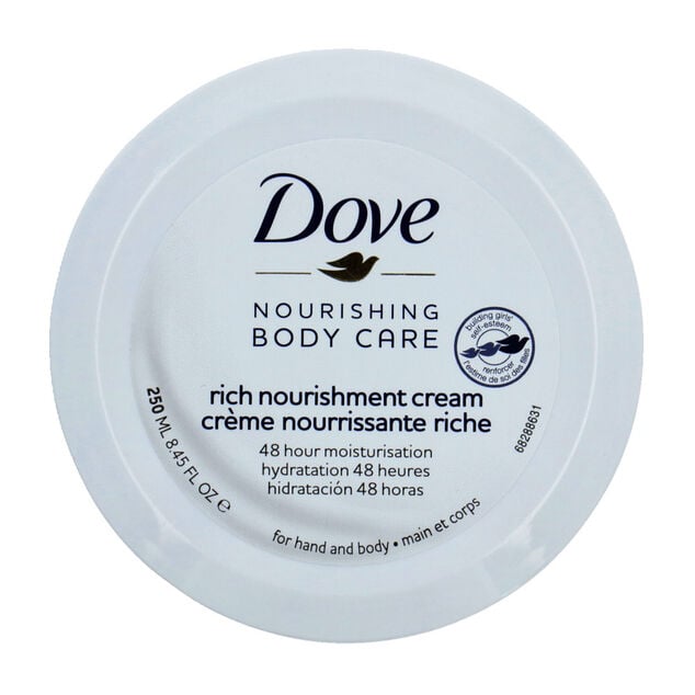 Cr&egrave;me Dove corps nourrissante riche hydratation 48H 250ml