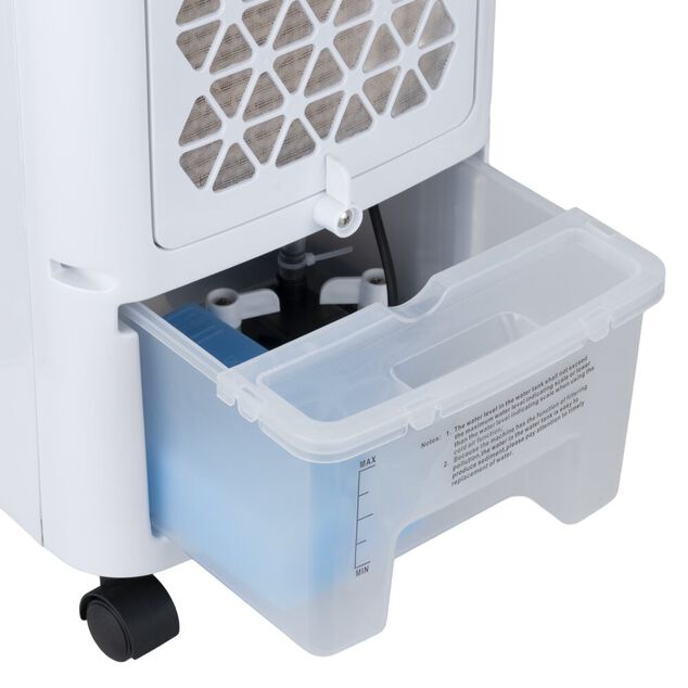 Refroidisseur d'air Homday 60W r&eacute;servoir 4L avec 2 pains de glace 28x26xH60cm