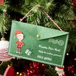 Enveloppe en feutrine pour le père Noël (2 modèles)
