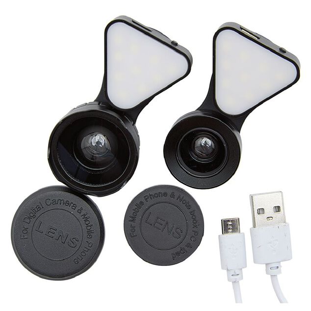 Lentille grand angle 0,65x + 15x macro lens