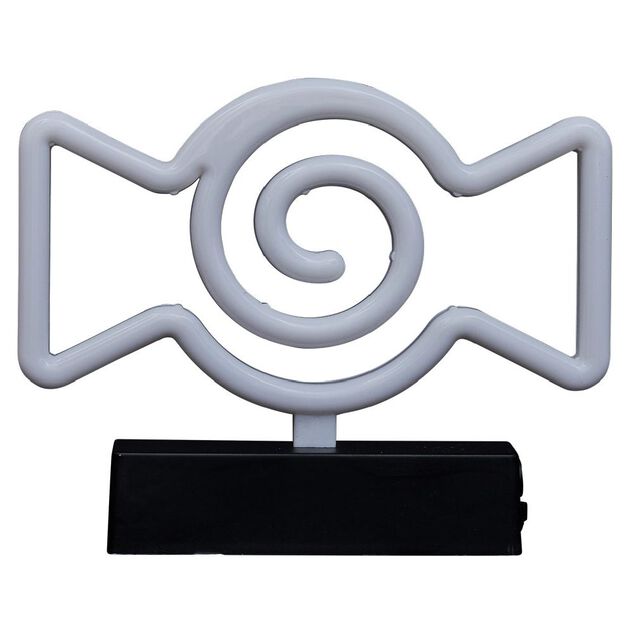 Lampe n&eacute;on Halloween bonbon orange et rose 21xH16,5cm