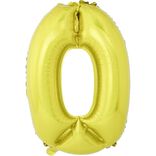 Ballon chiffre 0 aluminium
