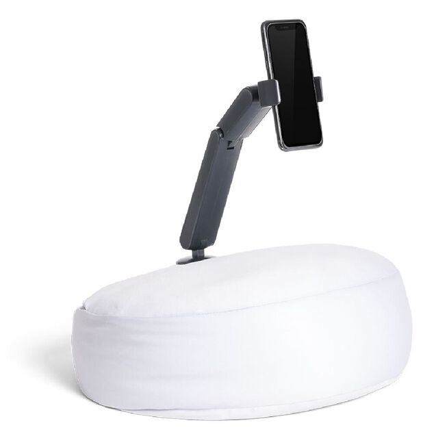 Coussin ergonomique avec support porte-téléphone