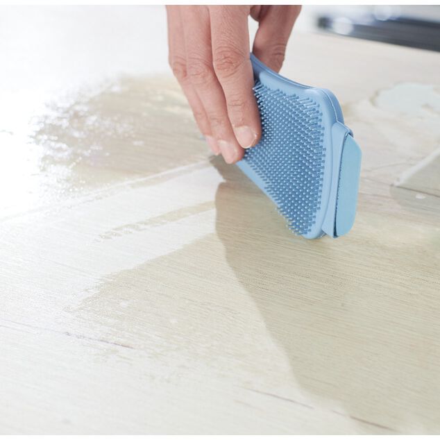 Éponge silicone 3 en 1 raclette grattoir L. 16,5 cm