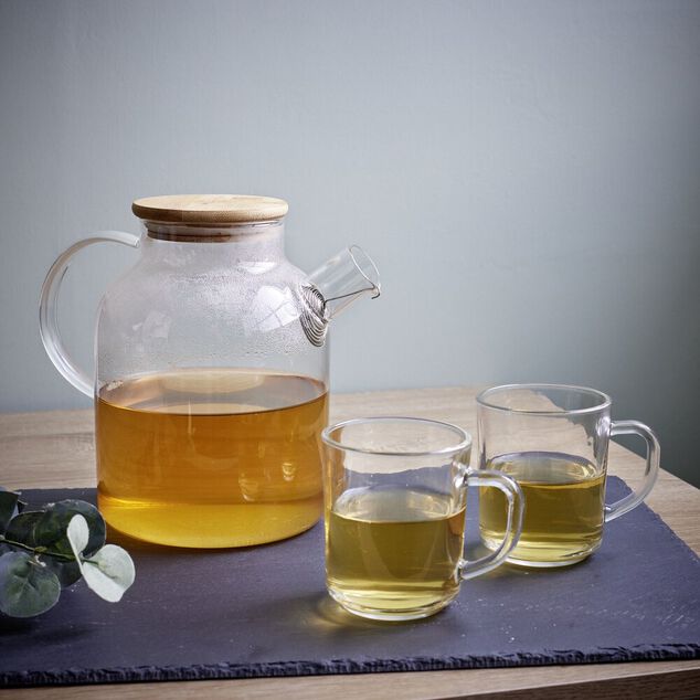 Th&eacute;i&egrave;re en verre et bambou 1,6L
