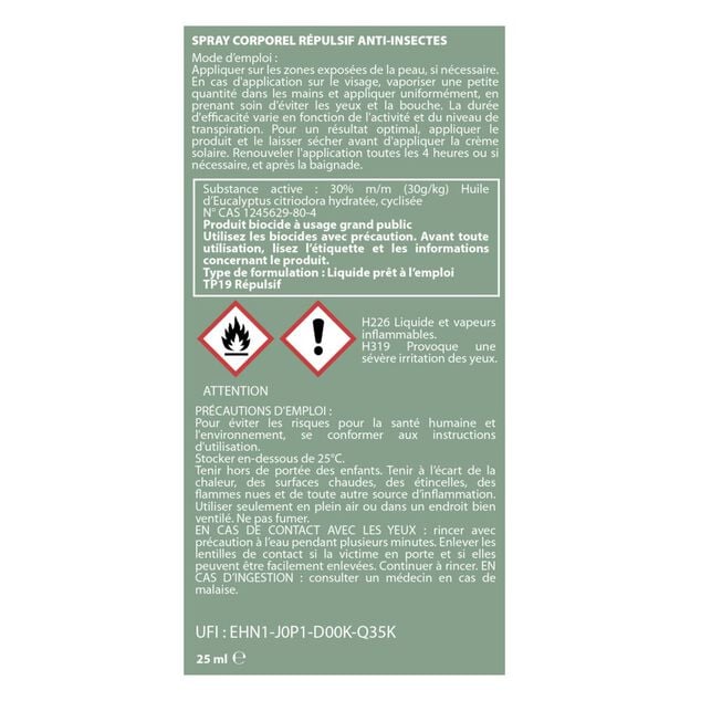 Kit de voyage huile et spirale &agrave; la citronnelle