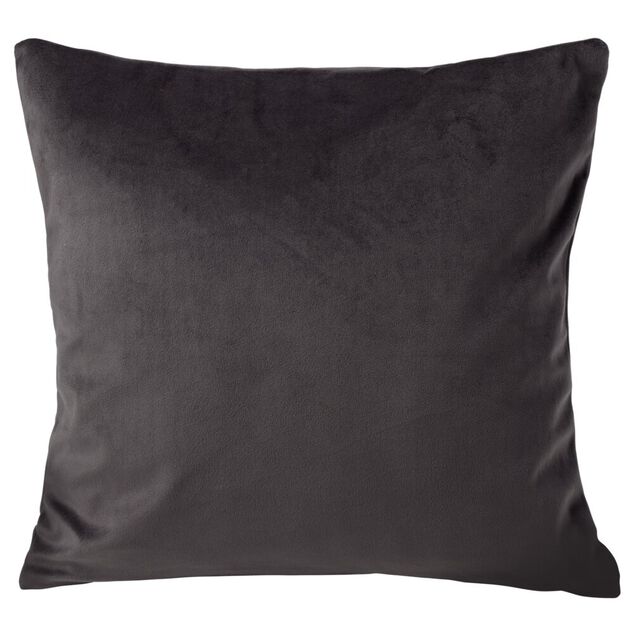 Housse de coussin velours 40x40cm gris