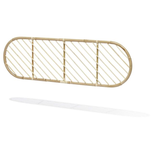 T&ecirc;te de lit &agrave; suspendre Malang rotin naturel - L160xP3xH50 cm