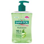 Gel lavant antibact&eacute;rien Sanytol hydratant Aloe vera & th&eacute; vert Bio 500ml