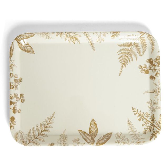 Plateau rectangulaire imprim&eacute; 29x22cm