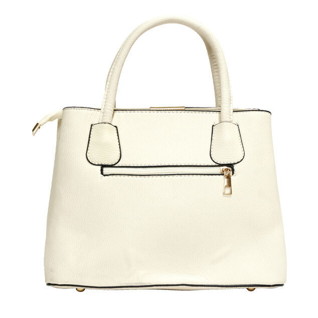 Sac &agrave; main simili petite anse et bandouli&egrave;re amovible 30x13xH22cm - 3 mod&egrave;les