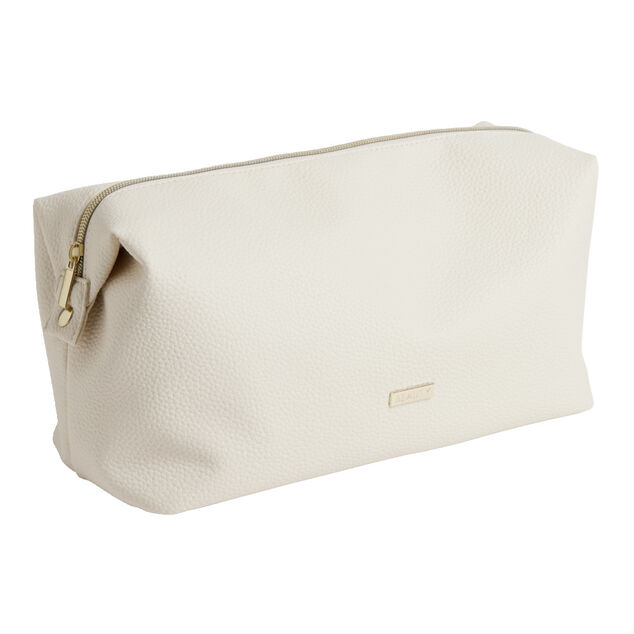 Trousse de toilette femme 30x15,5xH13,5cm (2 modèles noir ou blanc)