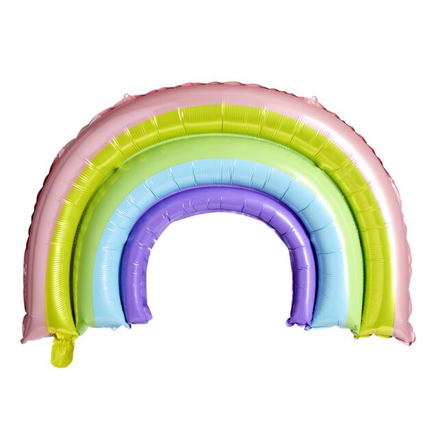 Ballon alu arc-en-ciel L95xH49cm