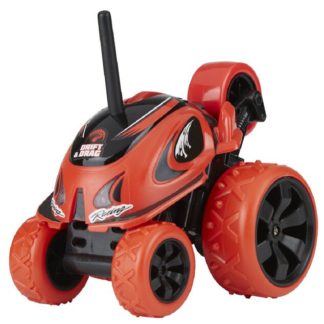 Voiture radiocommand&eacute;e Drago 360&deg; lumineuse noir rouge