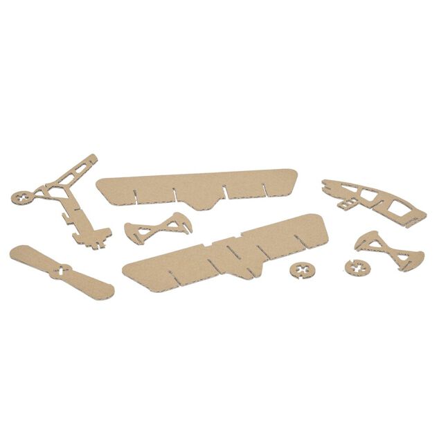 Puzzle 3D en papier carton brun (4 modèles)