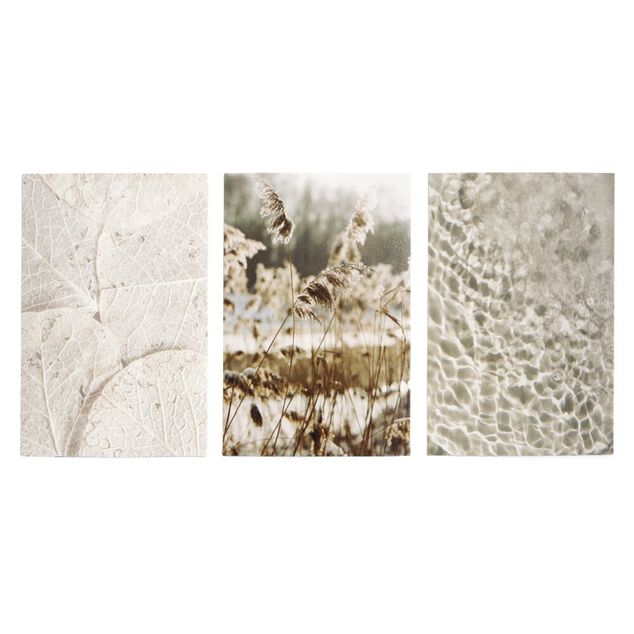 Lot de 3 affiches papier gris 10x15cm