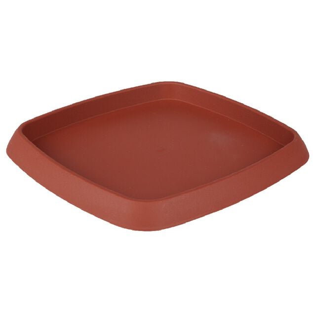 Soucoupe carr&eacute;e pour pot Chorus 15,2 L rouge