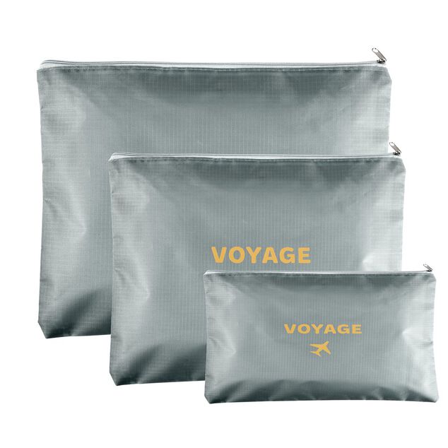 Organisateur de voyage x6 polyester gris