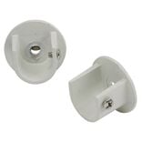 Support tringle &agrave; rideau blanc &Oslash;20mm x2