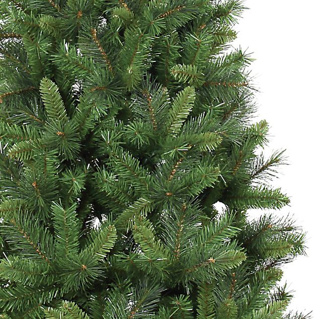 Sapin artificiel vert pied en bois 730 branches Ø108xH210cm