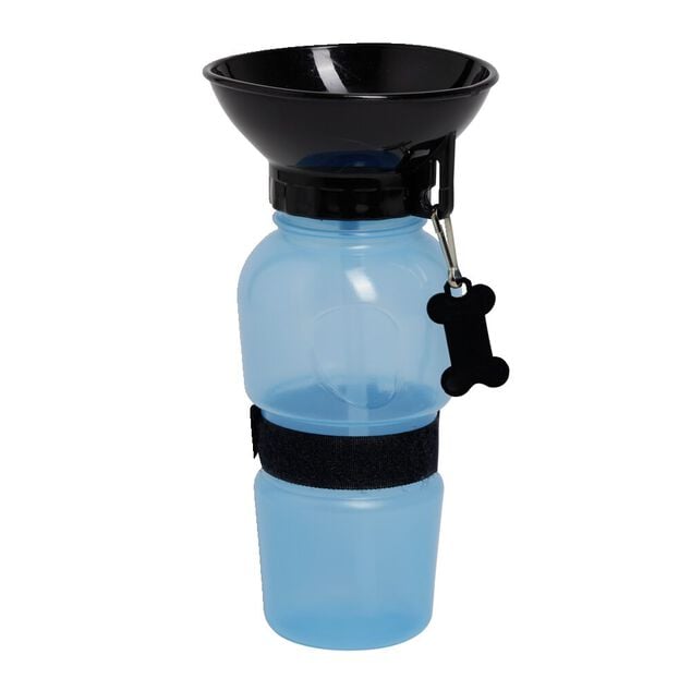 Gourde pour animaux avec gamelle int&eacute;gr&eacute;e 50cl