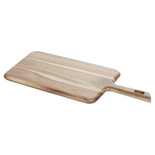 Planche &agrave; d&eacute;couper avec manche en acacia